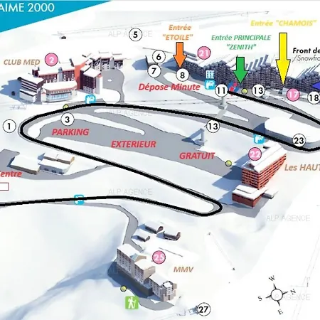 Résidence Aime 2000 - 3/4 Pers. Partie étoile - Plagne Aime 2000 - D05a2 Mae-5884